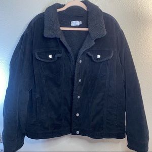 Time & Tru Plus Size Corduroy Jacket